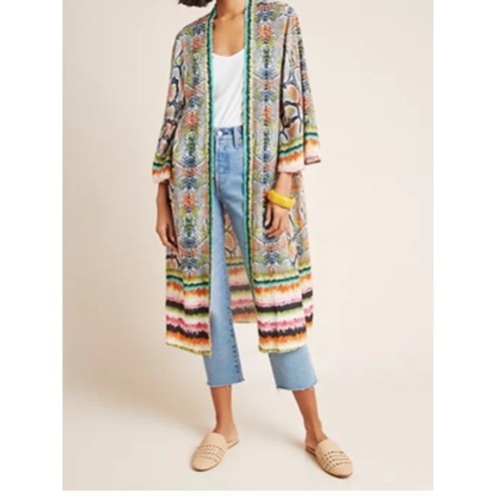 Blank London Annette Duster Kimono Cardigan Women One Size Open Front
